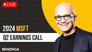 Microsoft Q2 2024 Earnings Call LIVE  MSFT [upl. by Themis989]