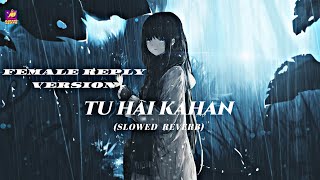 TU HAI KAHAN  Reply Version Slowed Reverb  Female  Awais Beats [upl. by Nodlehs]