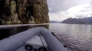 Rib boat ride in Stavanger Norway to pulpit rock [upl. by Khano]