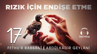 Fethur Rabbani  Abdülkadir Geylani  Rızık için Endişe Etme  17 Meclis 🎧 Sesli Kitap [upl. by Dusen389]