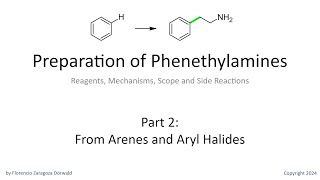 Preparation of Phenethylamines Part 2 From Arenes and Aryl Halides [upl. by Acinomahs]