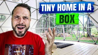 Unboxing My Geodesic Dome Home From Pacific Domes glamping [upl. by Mahon]