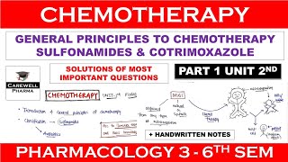 Solutions  Chemotherapy  General Principles  Sulfonamides amp Cotrimoxazole  P 1 U 2  COLOGY3 [upl. by Htims359]