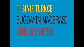 1 Sınıf İlk Okuma Dinleme Metni İlke Yayınları  Buğdayın Macerası [upl. by Nasya917]