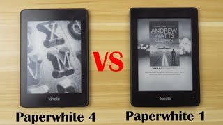 Kindle Paperwhite 4 vs Paperwhite 1 Comparison amp Review [upl. by Greabe]