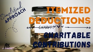 TOPIC 36 ITEMIZED DEDUCTIONS  Charitable Contributions made by Corporate and Individual Taxpayers [upl. by Nedaj]