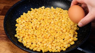 1 can of corn with 1 egg and your kids will be asking for this snack everyday [upl. by Hennie]