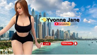 Yvonne Jane ✅ Plus size curvy model Facts Natural Model Bio Wiki Lifestyle Measurement [upl. by Katrine]