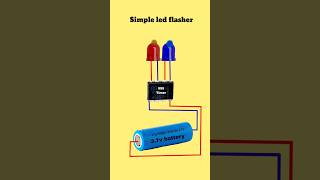 Simple led flasher diagram ledflasher [upl. by Yorick]