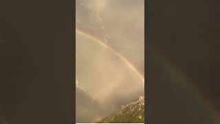 Rainbow through the clouds over Lake Brienz  Switzerland Bonigen Interlaken [upl. by Chalmers265]