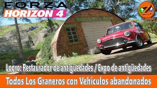 Forza Horizon 4 Localización de Coches Abandonados  Rumores de Autos Abandonados All Barn Finds [upl. by Annot]