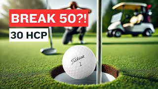 Can a High Handicapper Break 50 After 20 Hours of Training In a Week [upl. by Narat]