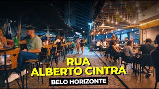 RUA ALBERTO CINTRA  UNIÃO  NIGHTLIFE  BELO HORIZONTEMG  NA RUA 4K [upl. by Arianie]