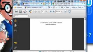 Windows 7 HowTo Download Install and Test the Adobe Acrobat Reader [upl. by Nidia360]