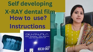 How to use Self Developing XRAY Dental film [upl. by Adnohsel]