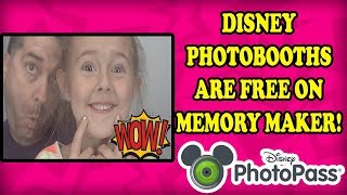 Best Walt Disney World Tips and Tricks Photo Booths are INCLUDED with Photopass Memory Maker ROCKS [upl. by Rudd]