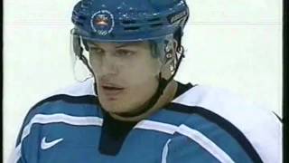 Ice hockey FinlandRussia 2002 Salt Lake City Olympic player close up highlights [upl. by At]