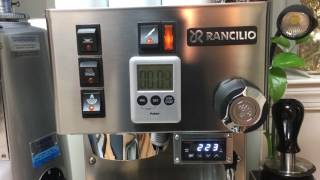 Rancilio Silvia w Auber PID  Brew to Steam Temperature Time [upl. by Derzon]