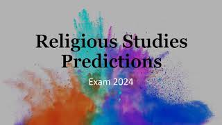 OCR RS Exam Predictions 2024 PowerPoint [upl. by Denice]