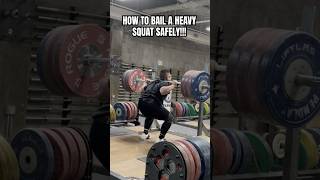 BAILING A SQUAT SAFELY shortsfeed shorts gym viral [upl. by Patrizius]