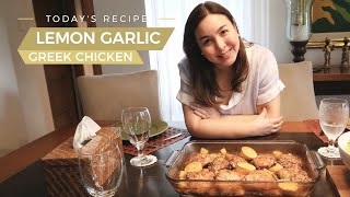 LEMON GARLIC GREEK CHICKEN RECIPE  Marjorie Barretto [upl. by Eelik268]