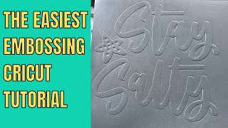 Embossing with the Cricut  Easy to follow beginner instructions [upl. by Liggitt777]