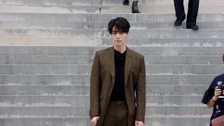 Lee Dong Wook 이동욱  Givenchy SpringSummer 2018 fashion show in Paris  October 1st [upl. by Lenehc]