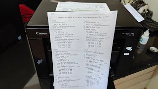 Canon imageCLASS MF3010 Print test without PC [upl. by Holmun]