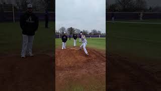 What Do You See College Pitcher Slow Motion Mechanics Knuckle Curve Ball [upl. by Obadias174]