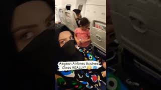 Aegean Airlines Business Class REALLY 😳 🇬🇷 TravelVlog Greece [upl. by Materse]