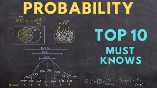 Probability Top 10 Must Knows ultimate study guide [upl. by Bloem]