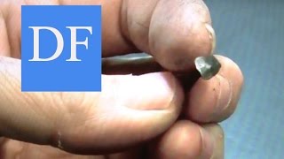 Blacksmithing project  Forging Rosehead Nails [upl. by Elinnet]