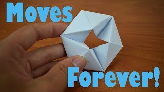 How to fold an Origami Moving Flexagon  Better than a fidget spinner [upl. by Nossah]