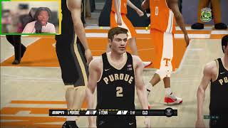 Elite 8 Tennessee vs Purdue and Zack Edey NCAA Basketball Mod Gameplay [upl. by Gifford508]