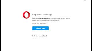 NETERRCERTDATEINVALID Bağlantınız Gizli Değil chrome opera Cözümü NETERRCERTDATEINVALID [upl. by Assirek]