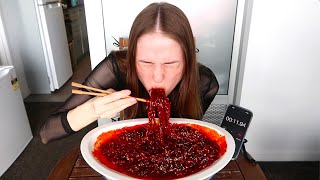 Korean 10x Spicy Nuclear Fire Noodle Challenge [upl. by Tepper]