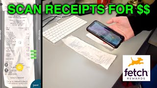 Fetch Rewards App Review Update 2022  How to Make Money Scanning Receipts [upl. by Bergeman]