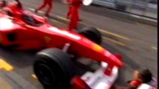 Michael Schumacher crashes into one of his pit crew [upl. by Davidde553]