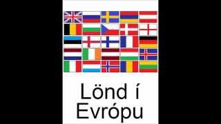 Icelandic Lesson 21 Countries in Europe Part 1  Pronunciation [upl. by Zackariah]