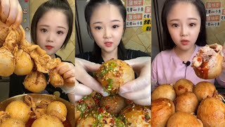 CHINESE MUKBANG SPICY FOOD SHEEP BRAINBingxin666 Mukbang Xiaoyu Mukbang EATING SHOW [upl. by Aima914]