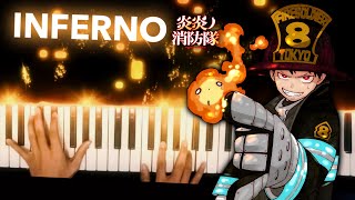 【Fire Force OP】Inferno  Mrs GREEN APPLE Piano  Kens Keys [upl. by Kwarteng]