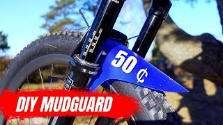 DIY easy MTB MUDGUARD for less than 50 cents [upl. by Piero]