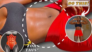 10 Min ALL STANDING ABS WORKOUT  Smaller Waist Daily Fat Burn No Jumping No Equipments [upl. by Abeh]