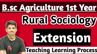 Rural Sociology  Extension Education Bsc Agriculture first year 1st semester topic 1st [upl. by Enilamme824]