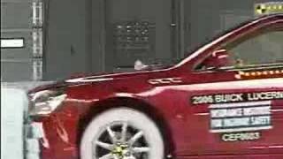 Crash Test 2006  Present Buick Lucerne  Cadillac DTS Frontal Impact IIHS [upl. by Narih]