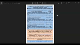 Cronograma de matrículas y traslados de estudiantes en instituciones educativas fiscales 20232024 [upl. by Nealy]