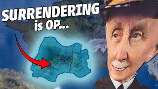 Surrendering makes France STRONGER  Hoi4 [upl. by Swanhildas]