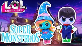 SUPERMONSTRUOS 🧛DRAC y KATYA 🧙Serie NETFLIX en MUÑECAS LOL SorpresaTransformaciones Fantásticas [upl. by Ydnab]