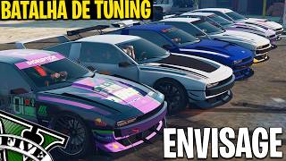 Batalha de Tuning do NOVO CARRO ENVISAGE no GTA 5 Online ELÉTRICO [upl. by Armilla]