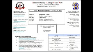 Freshman IVC Classes Talk [upl. by Zadoc826]